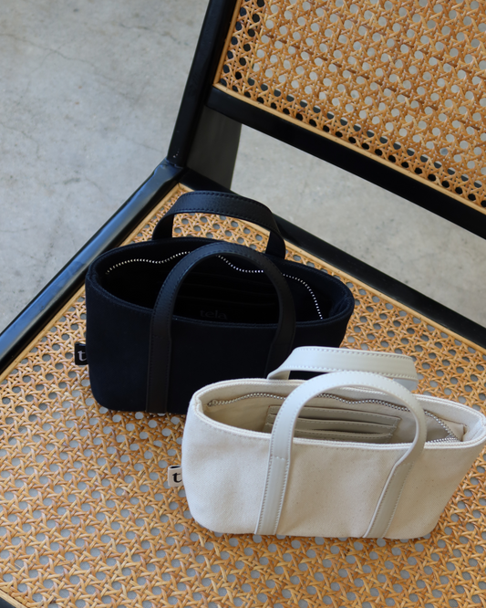 mini tote - black