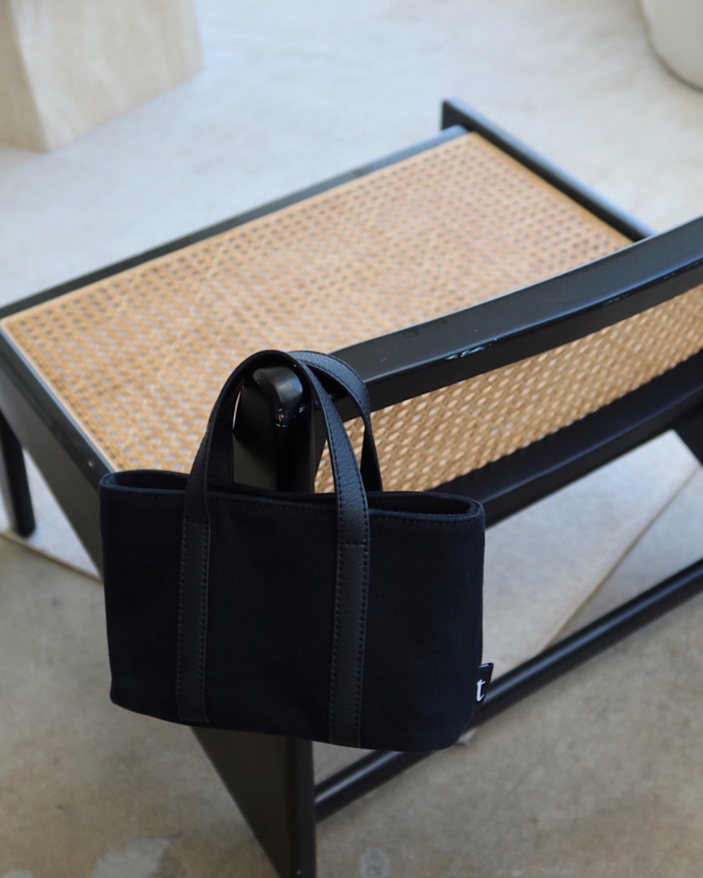 mini tote - black