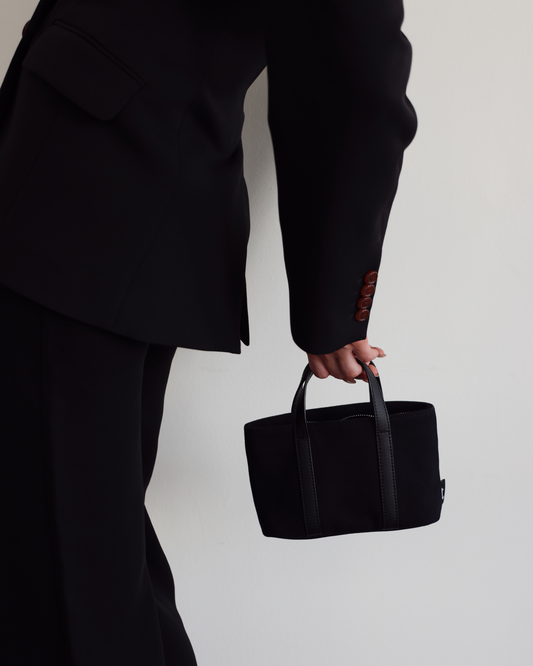 mini tote - black