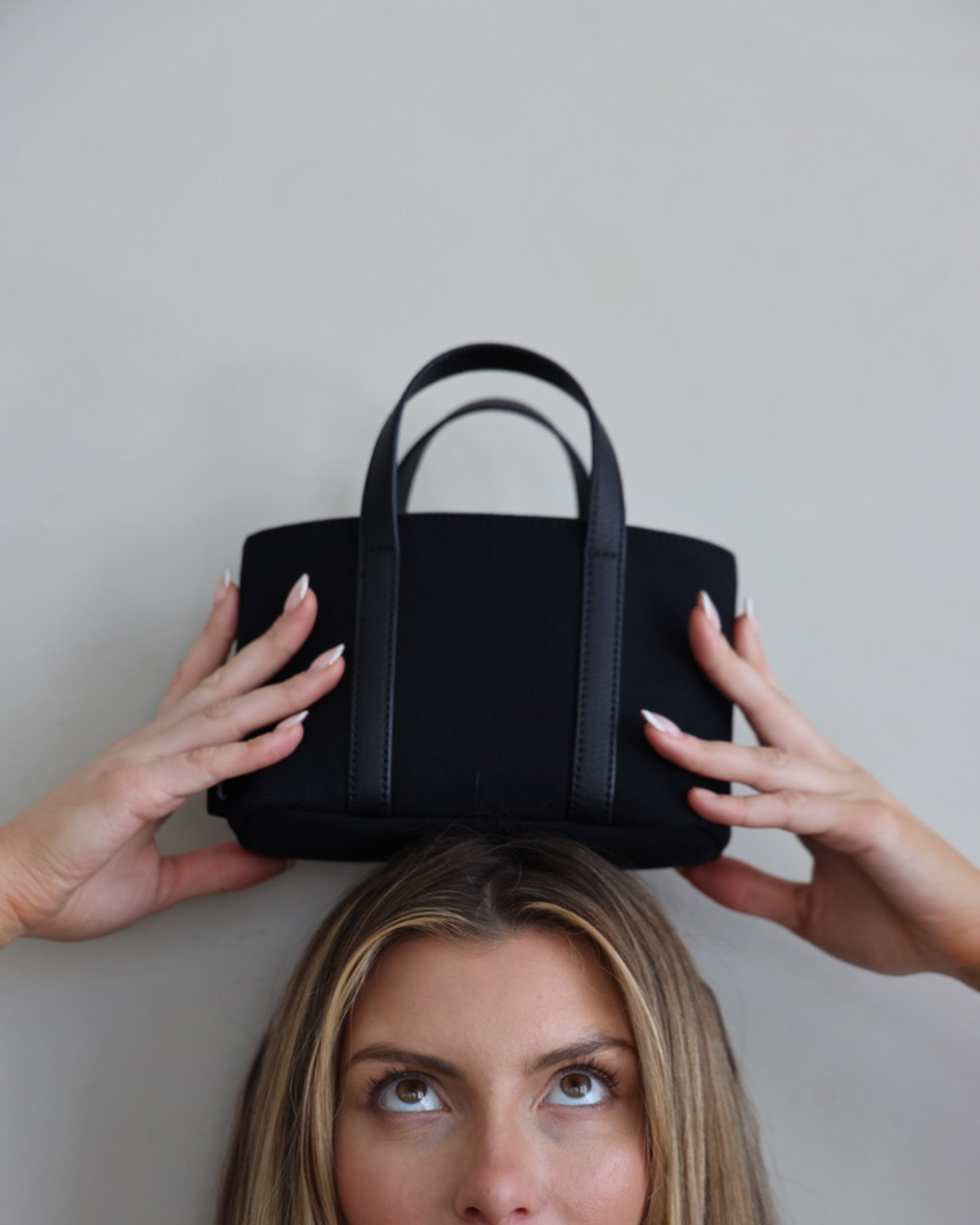 mini tote - black