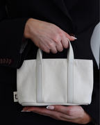 mini tote - white
